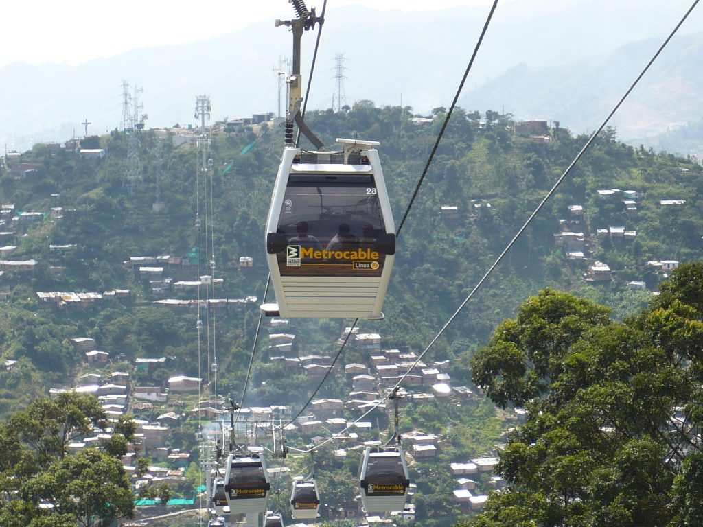 Transporte Urbanito Metro Cable de Medellin